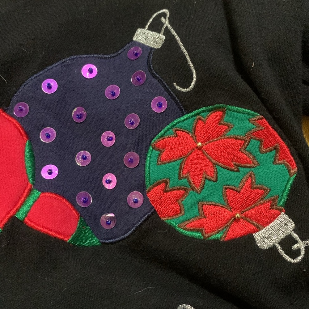 BECHAMEL women’s size PP embroidered Christmas shirt - Picture 4 of 11